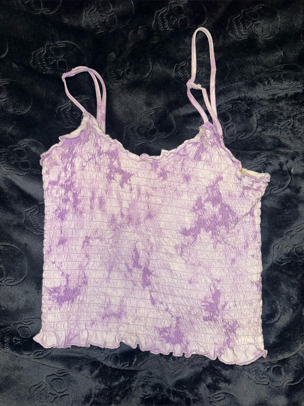 Women's Lavender Tie-Dye Cami Tank Top